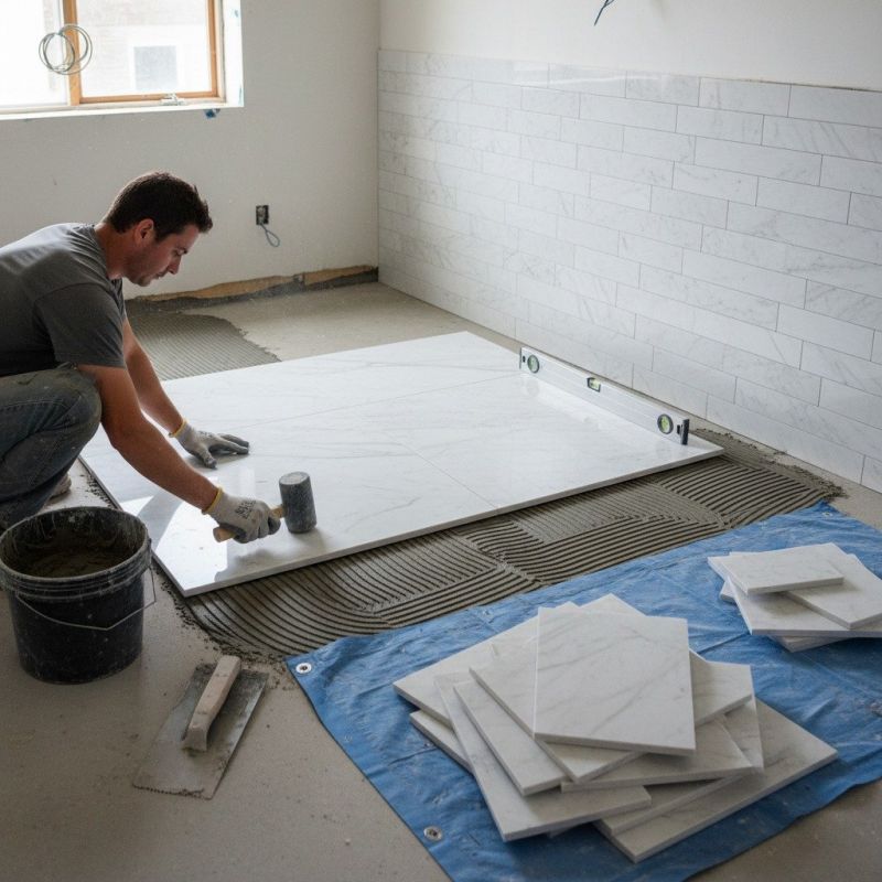 Marble Floor Replacement in Overland Park, KS