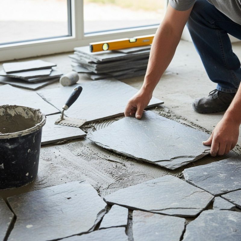 Slate Floor Installation in Olathe, KS