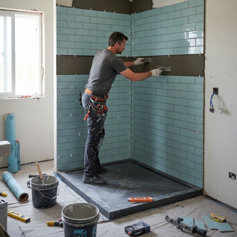 Tile Shower Pan Installation in Littleton, CO
