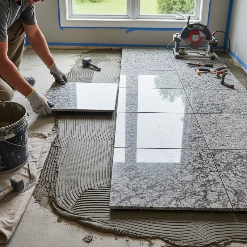 Granite Floor Installation in Wilmington, NC