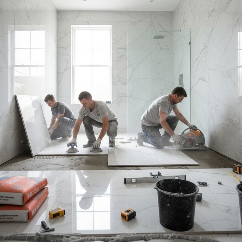 Marble Tile Floor Installation in Wilmington, NC