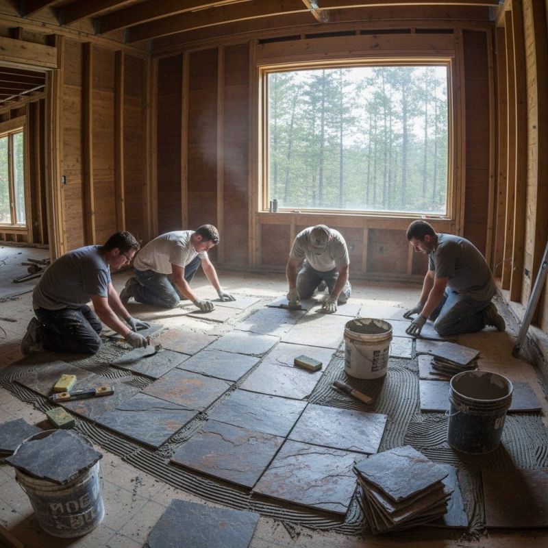 Slate Floor Installation in Alpharetta, GA