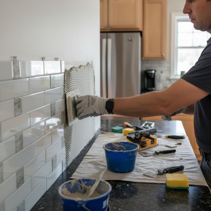Stove Backsplash Installation in Wilmington, NC
